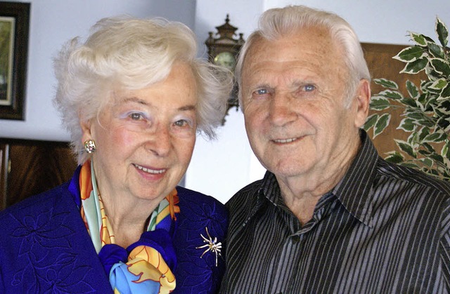 Seit 60 Jahren verheiratet: Gertrud und Werner Ziegler  | Foto: Werner Probst