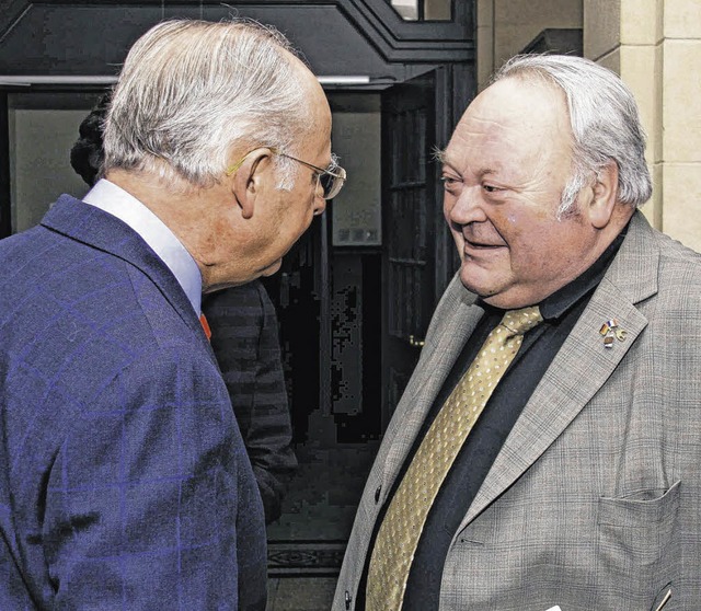 Grard Klein (rechts) wurde fr seinen...esprch mit Bernhard Everke zu sehen.   | Foto: Privat