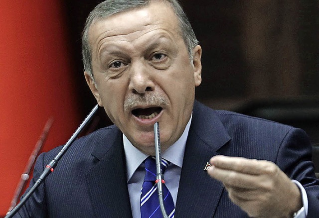 Recep Tayyip Erdogan ist emprt.   | Foto: AFP