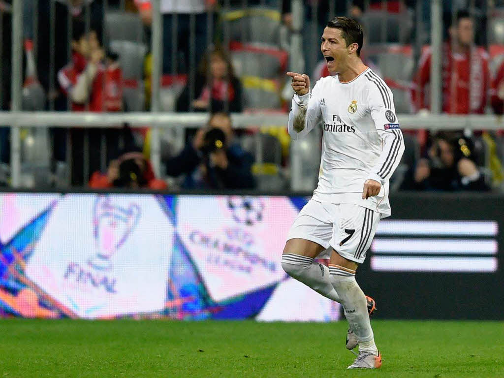 Cristiano Ronaldo erzielte seine CL-Saisontore 15 und 16 – ein neuer Rekord.