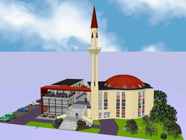 So knnte das neue Kulturzentrum mit Moschee aussehen.  | Foto: Gemeinde