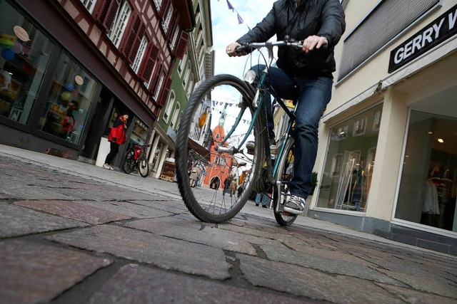 Freie Fahrt fr Radfahrer  in der Marktstrae  | Foto: Christoph Breithaupt