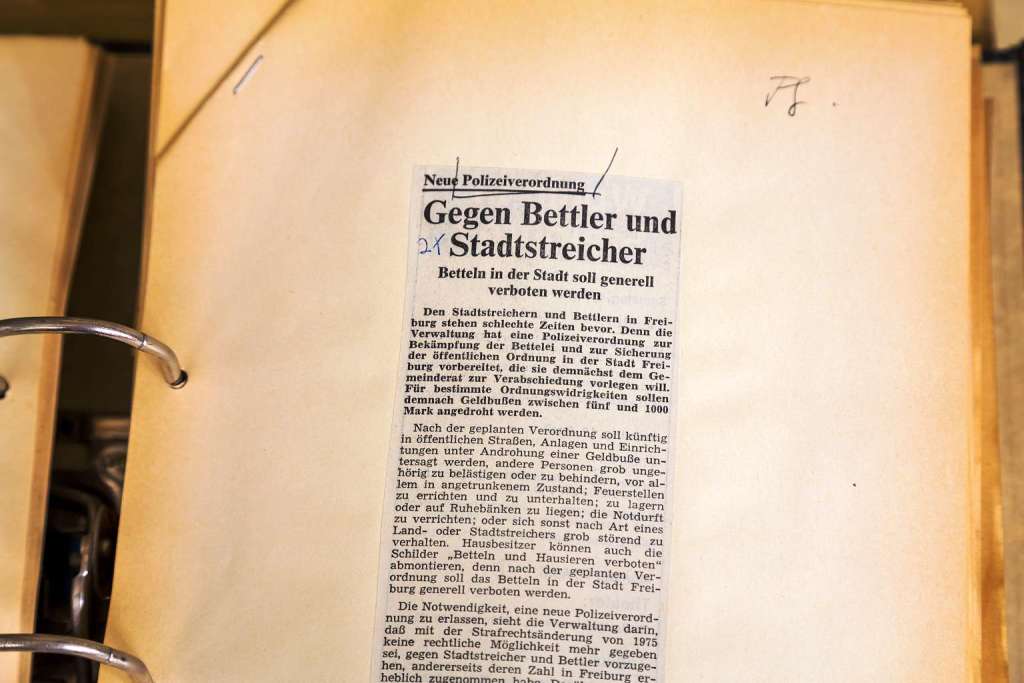 Das Papier-Archiv der Badischen Zeitung ist nur noch fr Redakteure zugnglich.