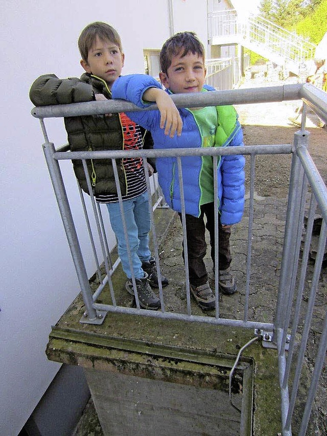 Das umstrittene Gelnder auf dem Schulhof Mnchweier.  | Foto: Stadt Ettenheim