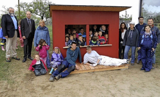 Spielhaus fr die Kindertagessttte in...klasse der Gewerbeschule Emmendingen.   | Foto: Simon Tenz