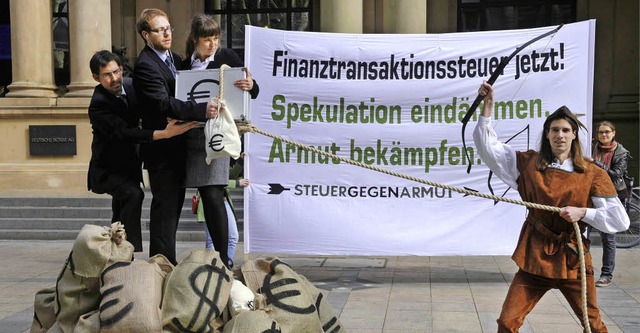 Das Urteil des EuGH ist auch ein Erfol... vor der Deutschen Brse in Frankfurt.  | Foto: ddp
