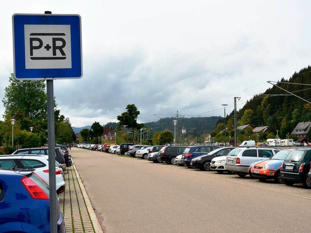 Der Park&amp;Ride Parkplatz in Titisee.  | Foto: Sebastian Wolfrum