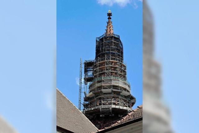 Münsterturm-Sanierung nähert sich dem Ende