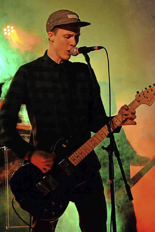 Frontsnger der britischen Band &#8222;Above The Underground&#8220;  | Foto: Friederike Nottbrock