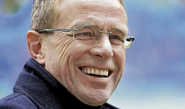 Freut sich: RB-Sportdirektor Ralf Rangnick  | Foto: dpa