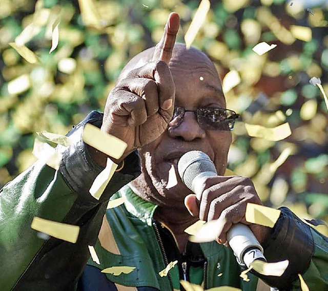 Umstritten, aber fest im Sattel: Jacob Zuma  | Foto: dpa