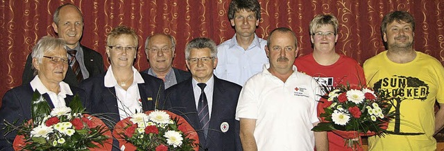 Langjhrige Mitglieder wurden beim DRK Knigschaffhausen geehrt.   | Foto: Privat