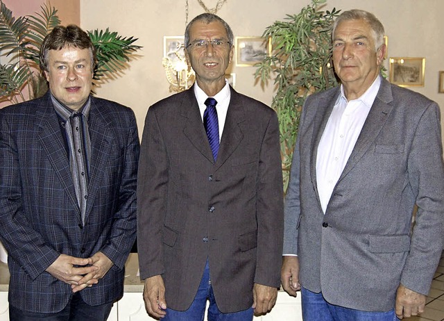 Das neue Trio an der FDP-Spitze: Joach...er) und Bernd Priebe (Schatzmeister).   | Foto: ZVG