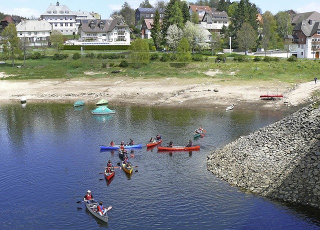 <Text>Bei der Familien-Abenteuer-Tour ... Kanadiern auf den Schluchsee.</Text>   | Foto: Ute Aschendorf