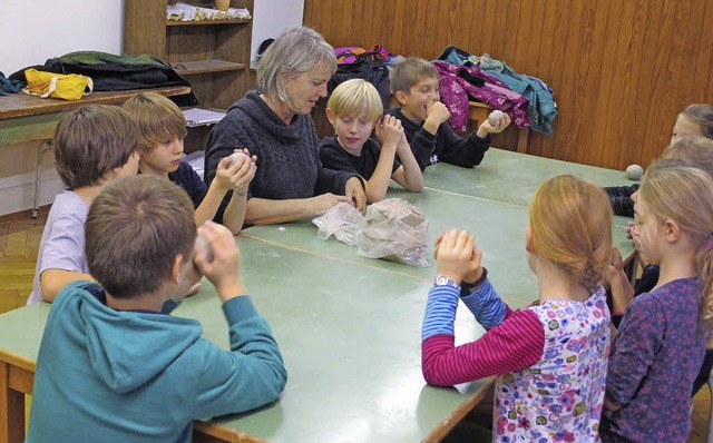 Das Kunstprojekt der Inklusionsklasse ...ule initiiert und teilfinanziert hat.   | Foto: Frderschule