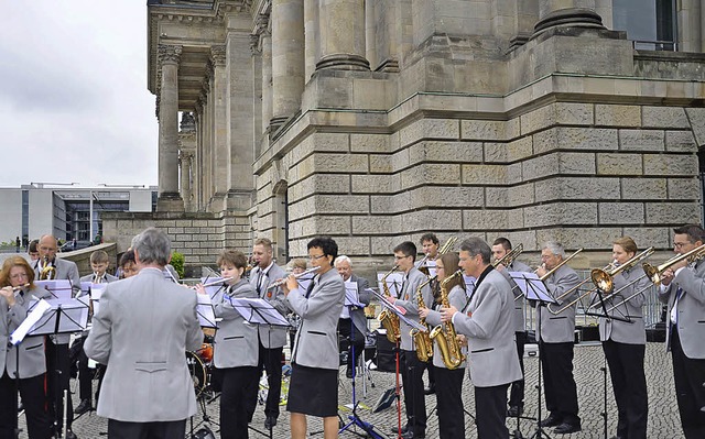 Musikverein Minseln auf Konzertreise in Berlin   | Foto: Privat