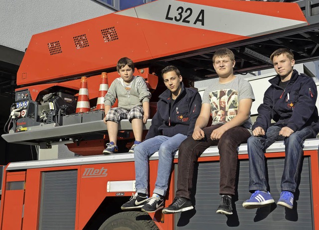 Sind gerne in der Jugendfeuerwehr (von..., Patrick Bauer und Christian Uebelin   | Foto: Felix Held