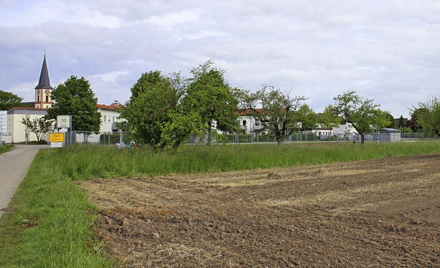 Das Areal fr einen neuen Bolzplatz ist vorbereitet.  | Foto: A. MUTZ