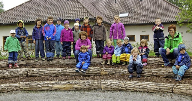 Freude im Kindergarten Ottenheim: Der ...t nach einem guten halben Jahr fertig.  | Foto: Hagen Spth