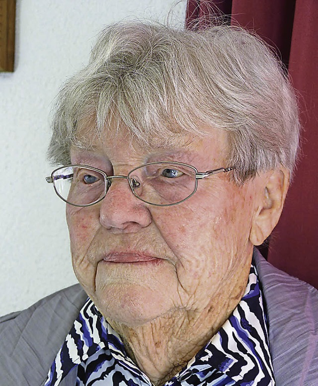 Hedwig Steinmann feierte ihren 90. Geburtstag  | Foto: Aribert Rssel