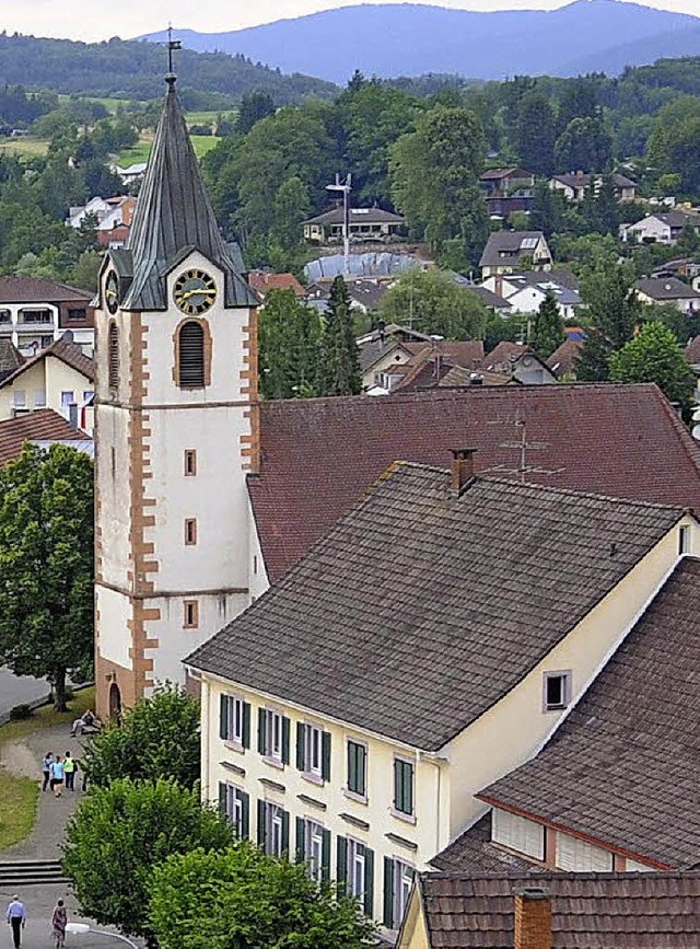 Die Steinener Petruskirche von oben.   | Foto: Bergmann