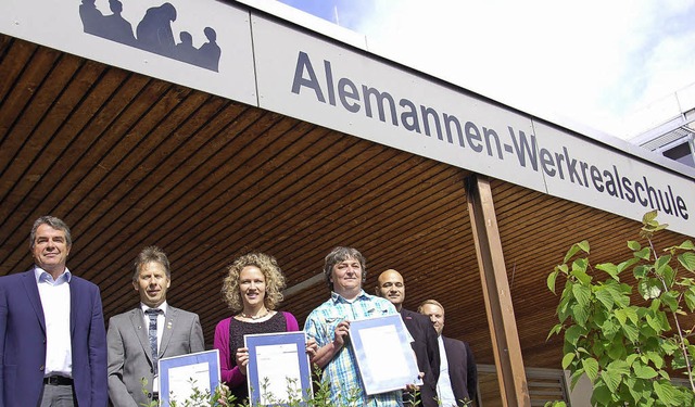 Neue Bildungspartnerschaften hat die A...und Maik Gtz von der Handwerkskammer.  | Foto: Frank Kiefer