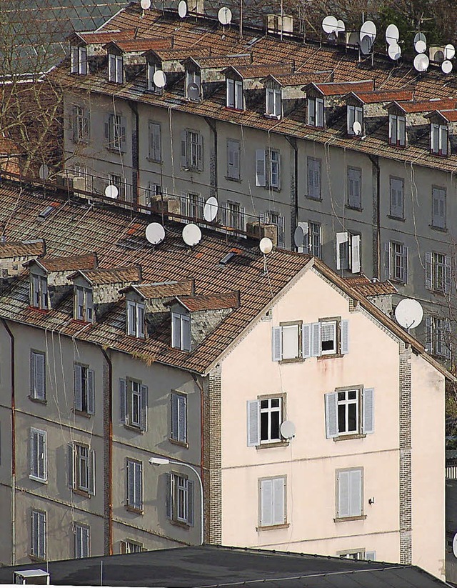 Die denkmalgeschtzten Arbeiterhuser der ehemaligen Spinnerei-Weberei   | Foto: Archivfoto: Seller