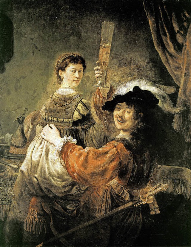 Ein Rollenspiel: Selbstbildnis mit Saskia, um 1635   | Foto: verlag