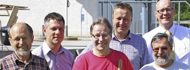 Achim Duttlinger, Maik Hoffmann,  Alfr...d Ulf Bleckmann (hinten) berbrachten.  | Foto: Privat