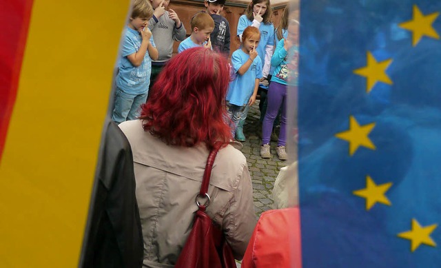 Europafest auf dem Emmendinger Marktplatz  | Foto: Patrik Mller