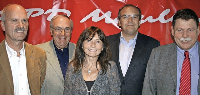 Die Kreistagskandidaten des Bezirks &#... und Martin Kickhfen. Foto: Ines Bode  | Foto: Ines Bode