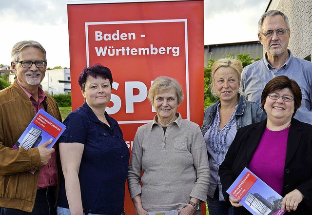 SPD-Fraktionsfhrung im Stadtrat  und ...Haagen), Manfred Steinbach (Lrrach).   | Foto: N. Trenz