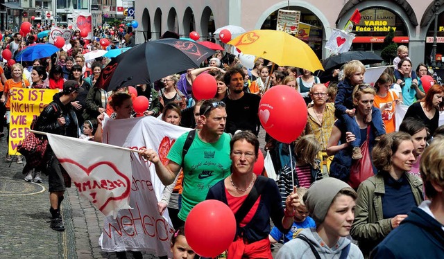 Freiberuflicher Protest wegen der Haftpflichtversicherung   | Foto: Th. Kunz