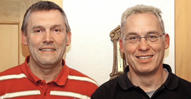 Jan Tits (rechts) ist  neuer Schriftf... seinem Stellvertreter Manfred Krger.  | Foto: Mielcarek