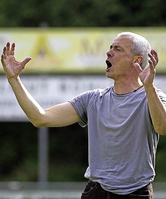 OFV-Trainer Arnold Brunner sah eine kn...lage seiner Mannschaft im Hanauerland.  | Foto: Archiv: Daniel Fleig
