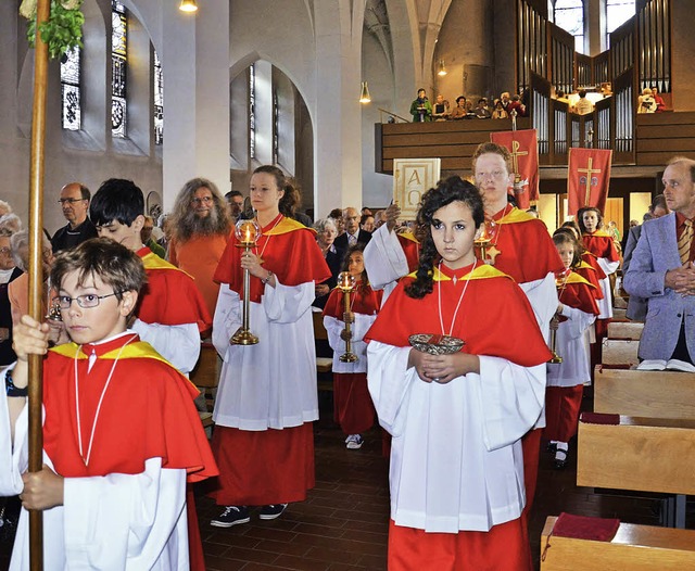 Die katholische Pfarrgemeinde St. Geor...hlen feierte  am Sonntag Patrozinium.   | Foto: Martina Weber-Kroker