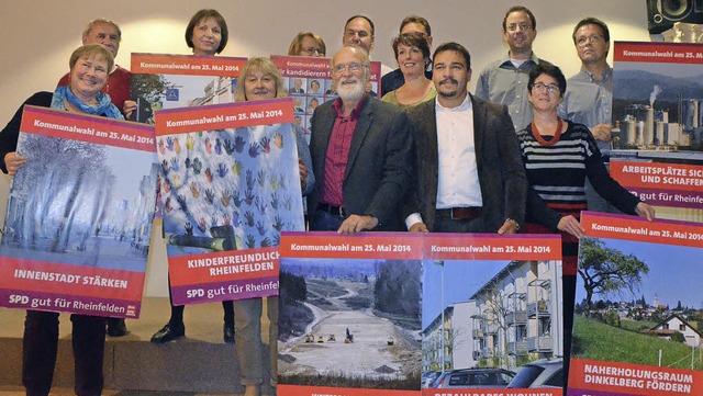 Die SPD stellte ihre Themen zur Kommunalwahl auch auf  Plakattafeln vor.   | Foto: Ingrid Bhm-Jacob
