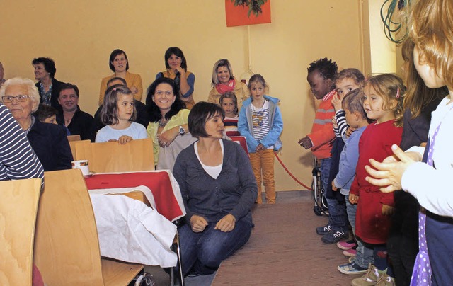 Kinder unterhielten das Publikum beim Muttertagshock in Orschweier.   | Foto: Adrian Hofmann
