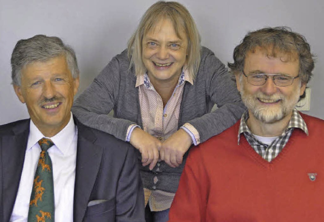 Bernd Martin, Margarete Kurfeß und Peter Schalajda (rechts)   | Foto: Gramespacher