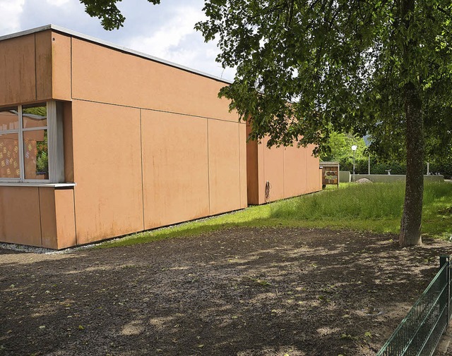 Hinter der Weihermattenschule ist Platz fr Container.   | Foto: Miloslavic