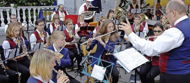 Der Musikverein Brombach wird auch  zu...sschau im Lrracher Ortsteil spielen.   | Foto: Britta Wieschenkmper