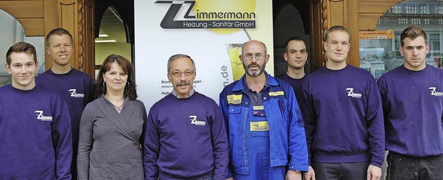 Das Zimmermann-Team (von links): Marti...ian Mrz, Kim Kaiser und Jens Karthan   | Foto: Stefan Sahli