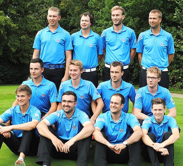 Der FGC-Kader, hinten von links: Arne ...rs, Matthias Zhringer, Moritz Vergin   | Foto: bz