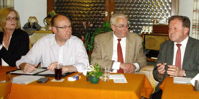 Paul Renz (rechts) kandiert auch in Sc... Kandidaten fr den neuen Gemeindeart.  | Foto: Rolf Reimann