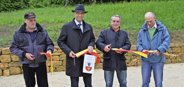 Eine feucht-frhliche Angelegenheit wu...auser und Werner Bumann (von links).   | Foto: sabine model