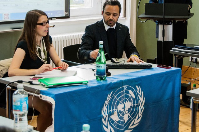 Samira Meier leitete vor rund einem Ja...inger Model-United-Nations-Konferenz.   | Foto: tmn