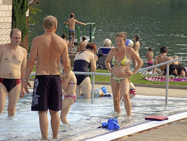 Wegen sicherheitsrechtlicher Bedenken ... Freibad dieses Jahr spter als sonst.  | Foto: Hildegard Siebold