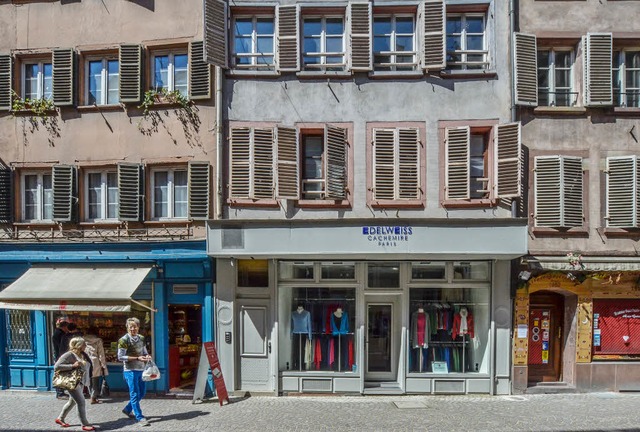 Die malerischen, aber einsturzgefhrdeten Fassaden in der  Rue des Serruriers   | Foto: bri