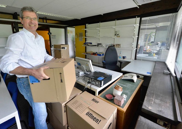 Die letzten Umzugskisten werden gepackt.  | Foto: Michael Bamberger