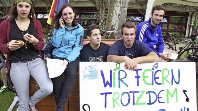 Das einzig wahre Motto fr echte Fans des Rettichfests.  | Foto: jrn erkckhoff